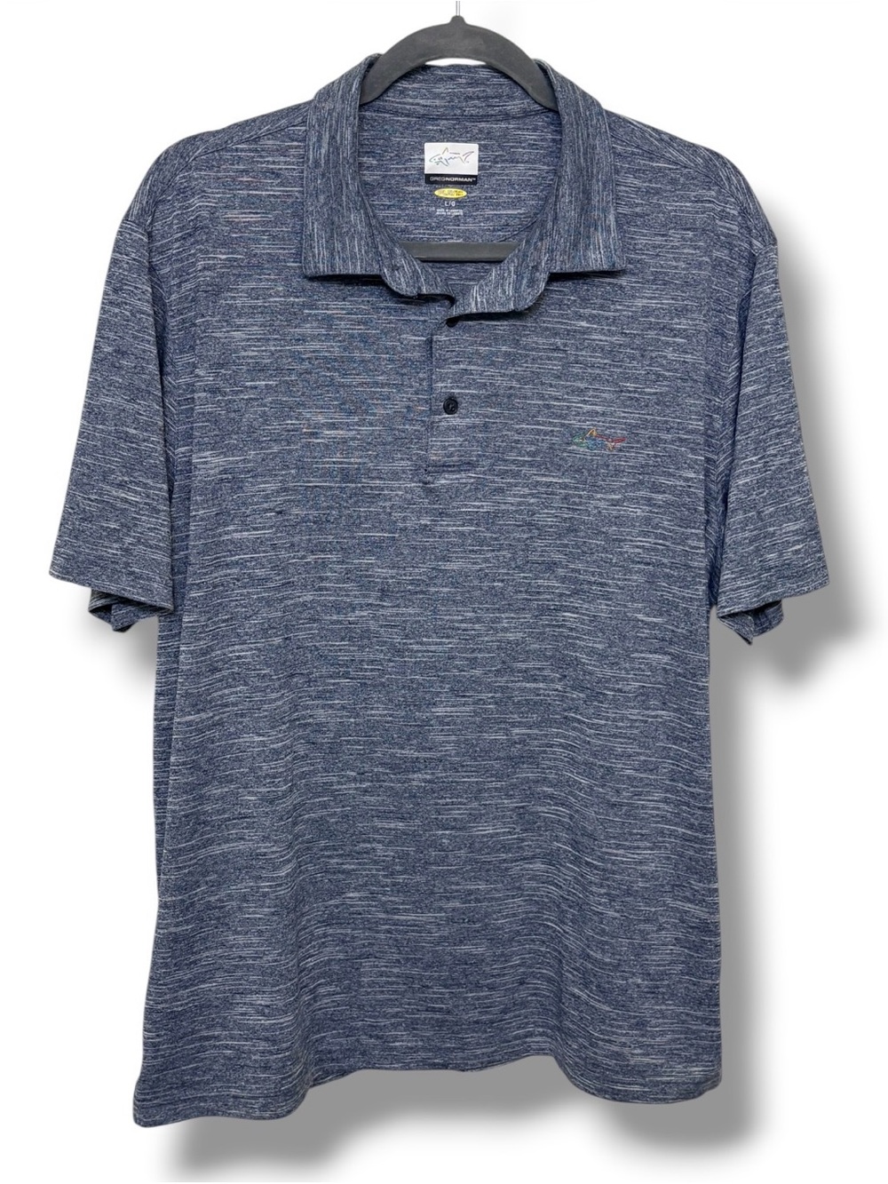 Greg Norman Mens L Play Dry Golf Polo Shirt Golfcore Activewear Performance